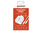 SKROSS Adapt. de charge 48W PD 1xUSB-A + 1xUSB-C max. 6.0A, bl