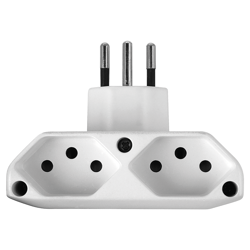 Adattatore multiplo OPPOSITE 2xT13 girevole 270° bi