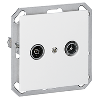 KALLYSTO F Presa d'antenna da inc. R/TV 2GHz con resistenza 75 Ohm bi
