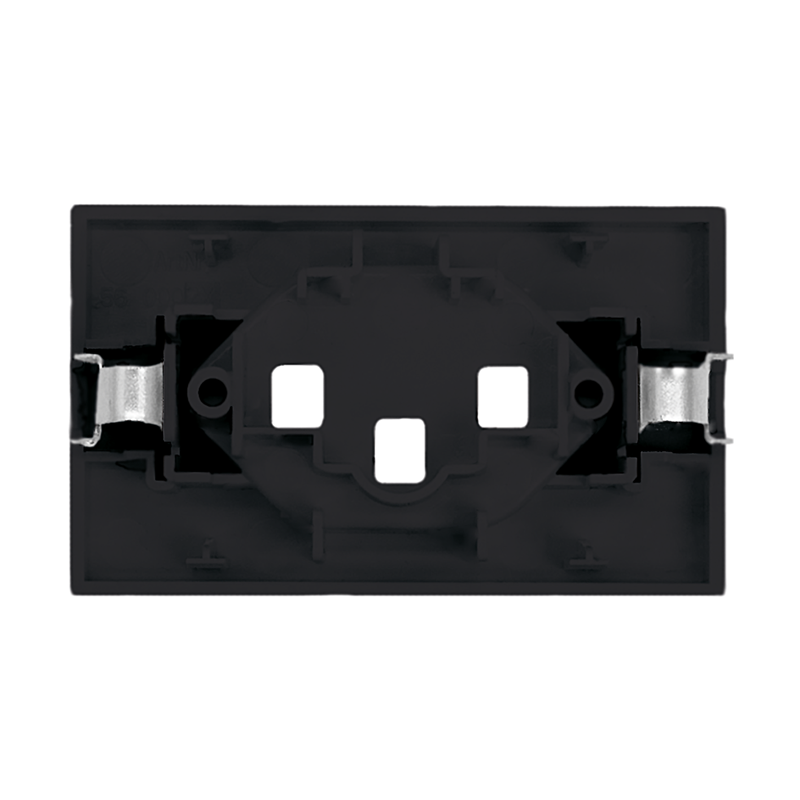 FLF Abdeckplatte Steckdose 1xT23 Gr.1 sw