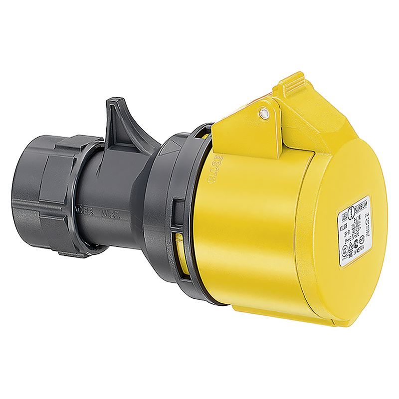 Prise mobile CEE 16/3 IP44 110V 4h jaune