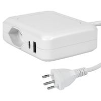 Stazione di ricarica IQ 1xT13 + 1xUSB-A 36W + 1xUSB-C PD 45W 1.5m bi