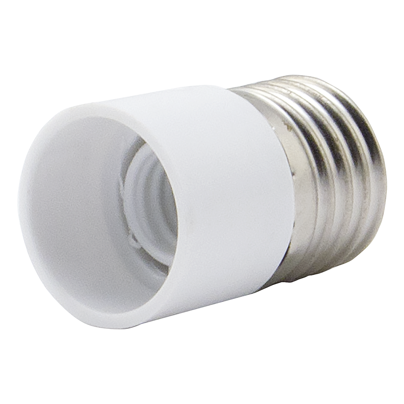 Portalampada d'adattatore E27 - E14 bianco, set con 2 pz.