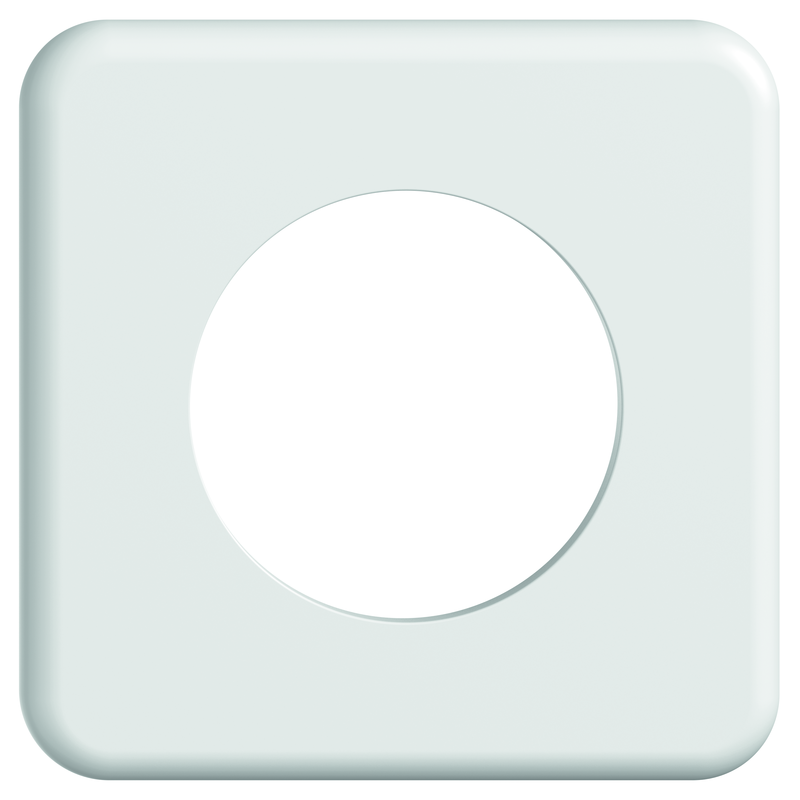 STANDARDdue Piastra di copertura da inc. SEMPLICE Ø 50mm bi