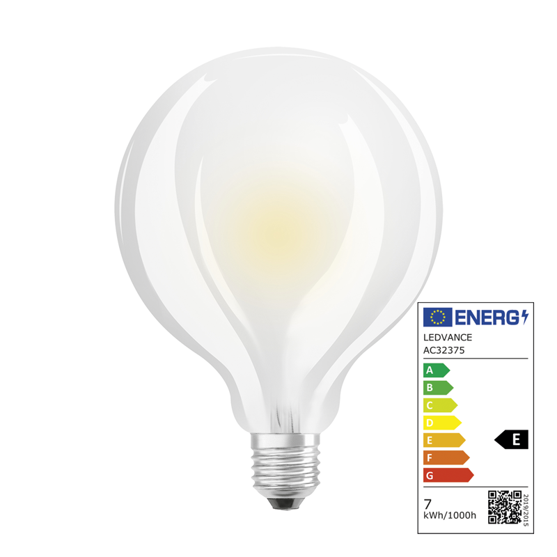Osram LED Star Retrofit Classic Globe E27 240V 7W 806lm smerigliata WW