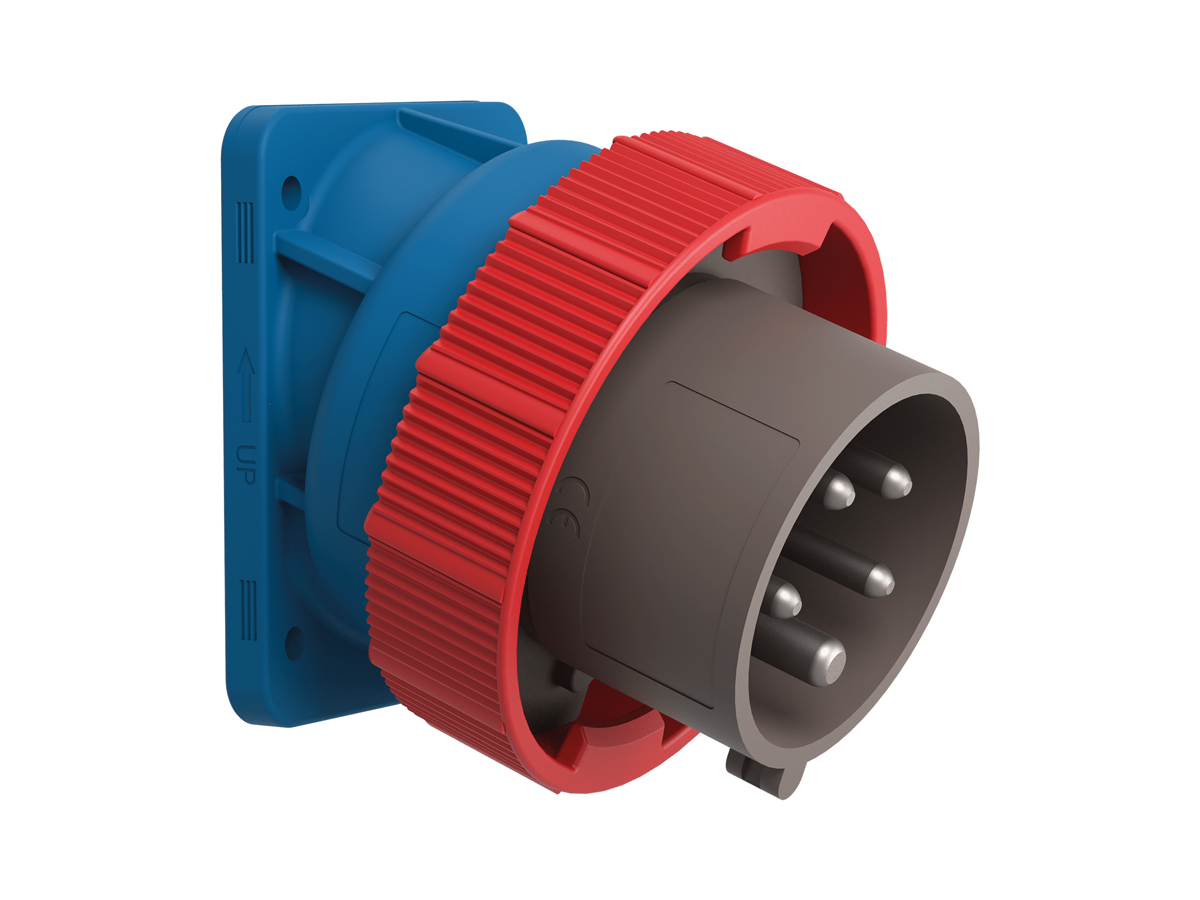 CEE 20° Winkel-Stecker 16/5 400V 6h vernickelt - A. Steffen AG