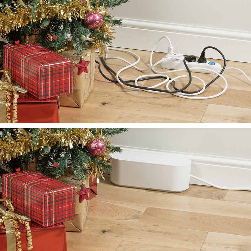 D-Line Kabelmanagement Design Box weiss 325x120x115mm