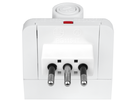 Reiseadapter-Set Schweiz - World 3-polig max. 6.3A mit Sicherung ws
