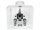 Reiseadapter-Set Schweiz - World 3-polig max. 6.3A mit Sicherung ws