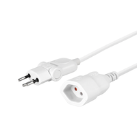 Verlängerungskabel mit Klappstecker Td 3G1.0mm² 3m T12-T13 IP20 ws