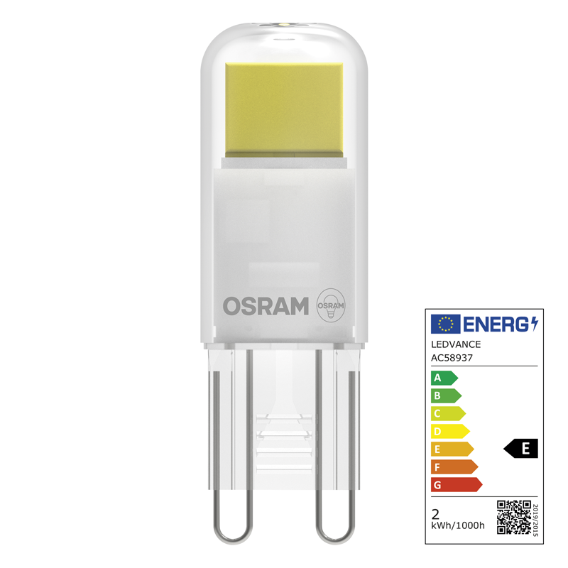 Osram LED Pin G9 240V 1.8W 200lm WW