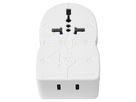 Adatt. da viaggio Mondo - Europa/Svizzera + 2xUSB-C 3 poli 10A con fusibile bi