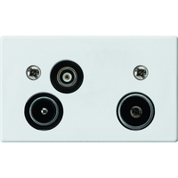 FLF Antennensteckdose R/TV/DAT 5-1000Mhz 14dB Gr.1 ws