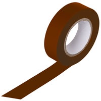 Nastro isolante marrone L 15mm A 0.15mm L 10m