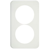 STANDARDdue UP-Abdeckplatte 2-FACH Ø 58mm ws