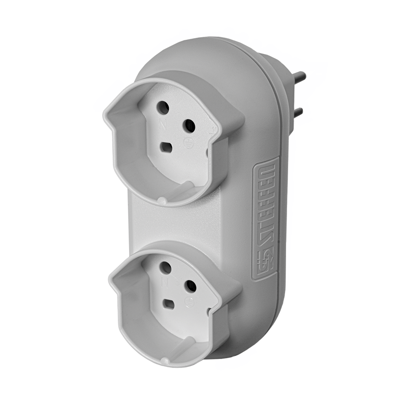 Adaptateur multiple STRONG 2xT15 (400V/10A) bl