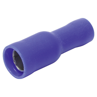 Manicotto circolare completamente isolato 5mm (1.5-2.5mm2) blu PU 4 pz.