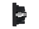 FLF Abdeckplatte Steckdose 1xT23 Gr.1 sw