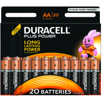 Duracell Plus Power 20+20 Pack MN1500 LR6 AA