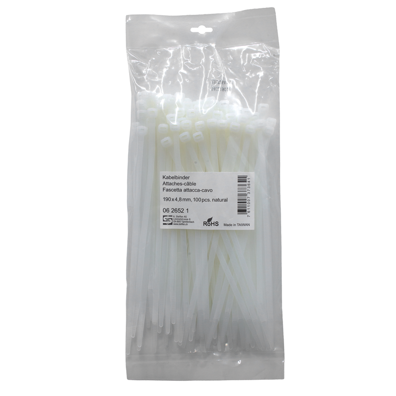 Fascette naturale 190mm x 4.8mm