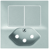 EDIZIOdue Plaque de recouv. petite combinaison interrupteur double/1xT13 ar