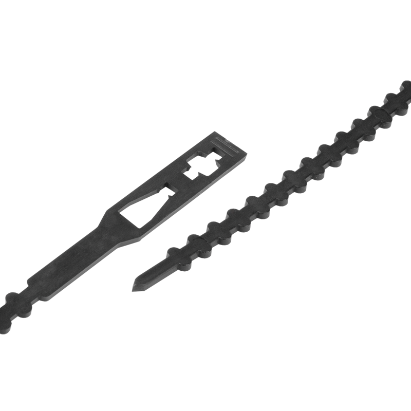 Attaches-câbles noire 234mm x 5.5mm détachable, Pack à 100 pcs.