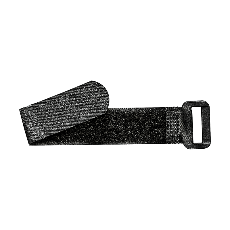 Klettkabelbinder mit Schnalle, 25x190mm, schwarz, 5 Stk.