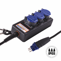 Steckdosenleiste PROFESSIONAL 3xT23 GdV 3x2.5mm2 3m IP55 sw/bl