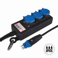 Steckdosenleiste PROFESSIONAL 3xT13 GdV 3x1.5mm2 3m IP55 sw/bl