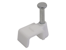 Brida con chiodo 3-5mm bianco 25 pzi.
