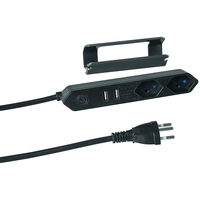 Steckdosenleiste IQ 2xT13 + 2xUSB-A 1.5m sw