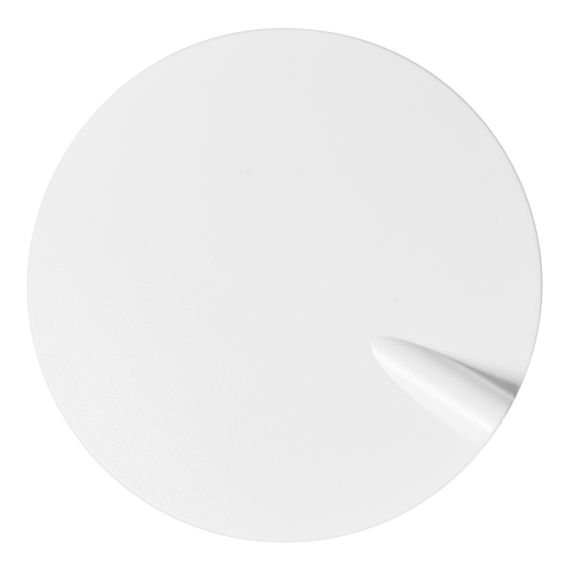 Deckenrosette weiss mit Nute  Ø 98mm H: 5mm