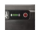 WORKLIGHT LED Akku-Strahler 30W mit Traggriff und Standfuss, gelb