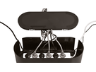 D-Line Kabelmanagement Design Box schwarz 410x165x135mm