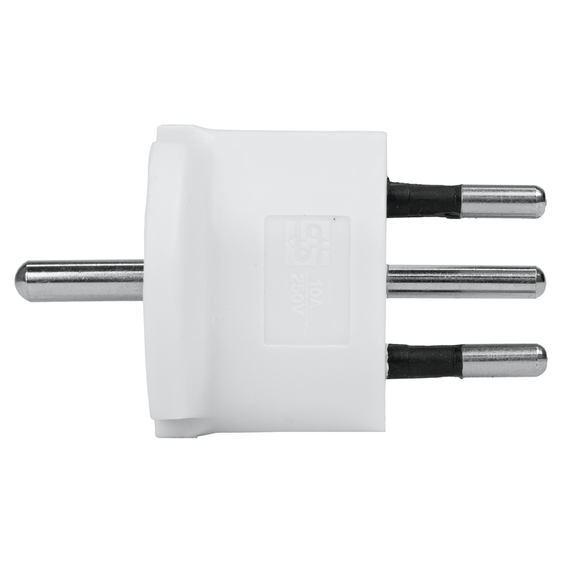 Adaptateur FIXE Allemagne CEE7/7 - Suisse T12 3 pôles bl