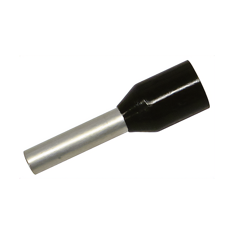 Aderendhülse isoliert 1.5mm2/8mm schwarz VPE 100 Stk.