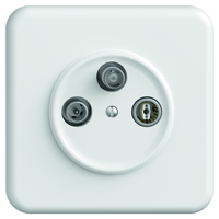 STANDARD DUE UP Antennendose für R/TV/SAT weiss