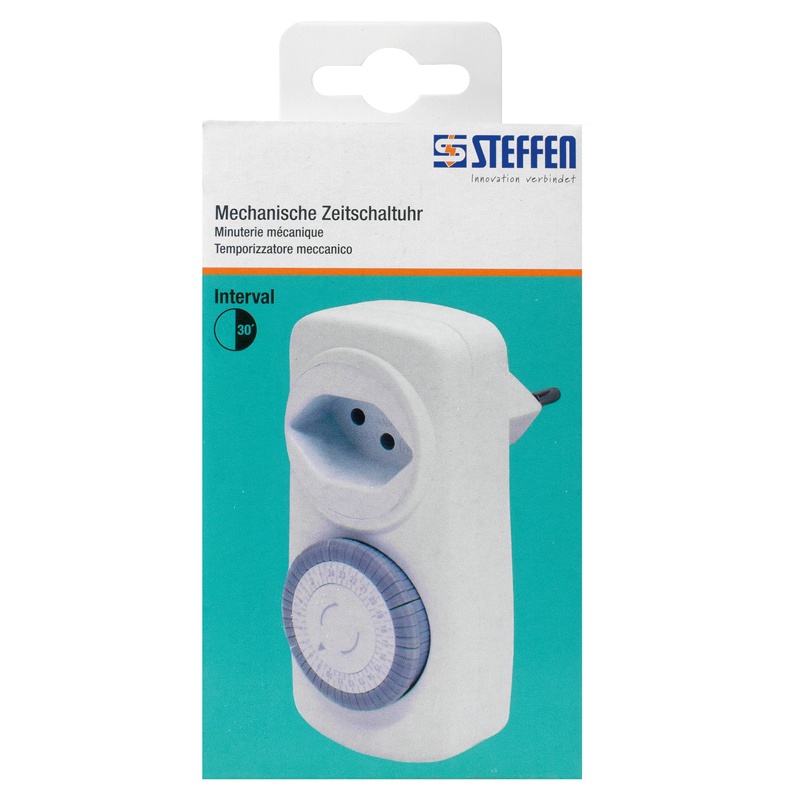 Timer meccanico 24h / intervallo di commutazione 30min bi