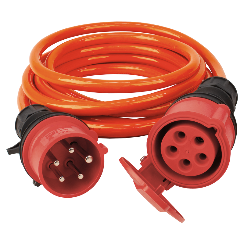 Rallonge électrique STEFFENFLEX EPR-PUR 5G1.5mm² 5m CEE16/5-CEE16/5 IP44 or