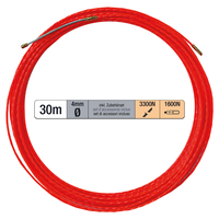 Tire-fil PROFFESSIONAL 30m Ø 4mm avc ressort de recherche + jeu d'accessoires rg