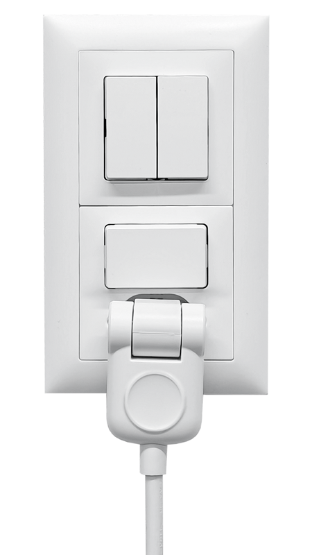 Rallonge électrique et fiche pliante Td 3G1.0mm² 1m T12-T13 IP20 bl