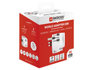 SKROSS Adapt. de voyage PRO Monde - Monde + 2xUSB-A 3 pôles max. 7A avec fusible