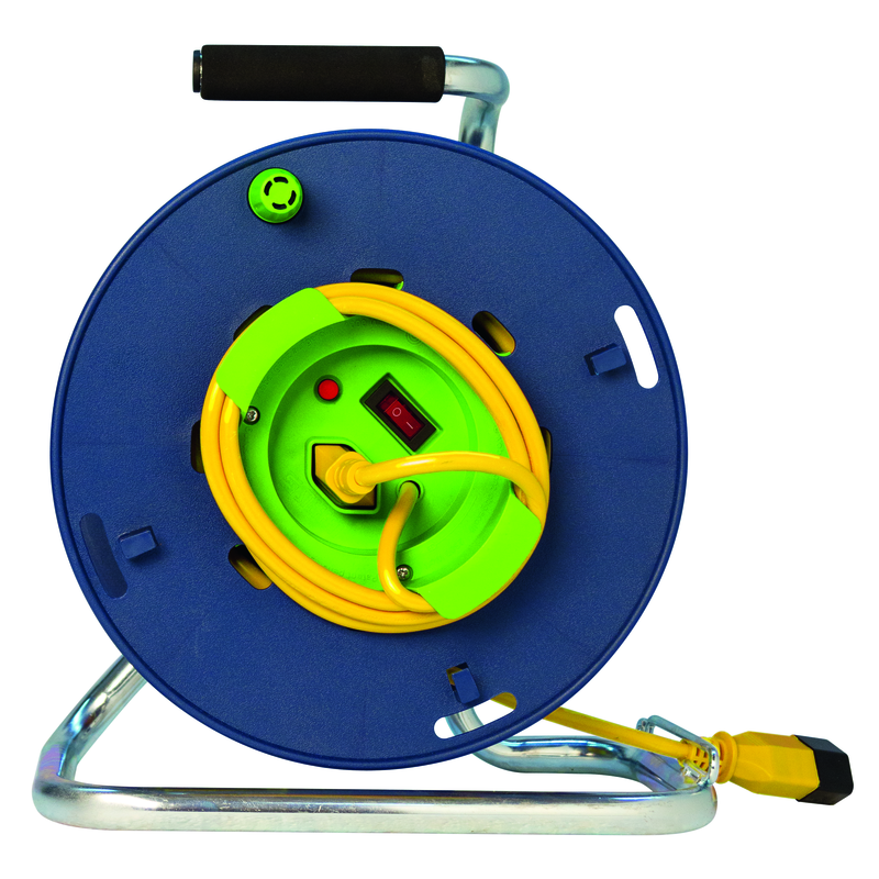 Avvolgicavo con aspo in plastica LOOP 1+1xT13 Td 3x1mm2 15m bl/ve