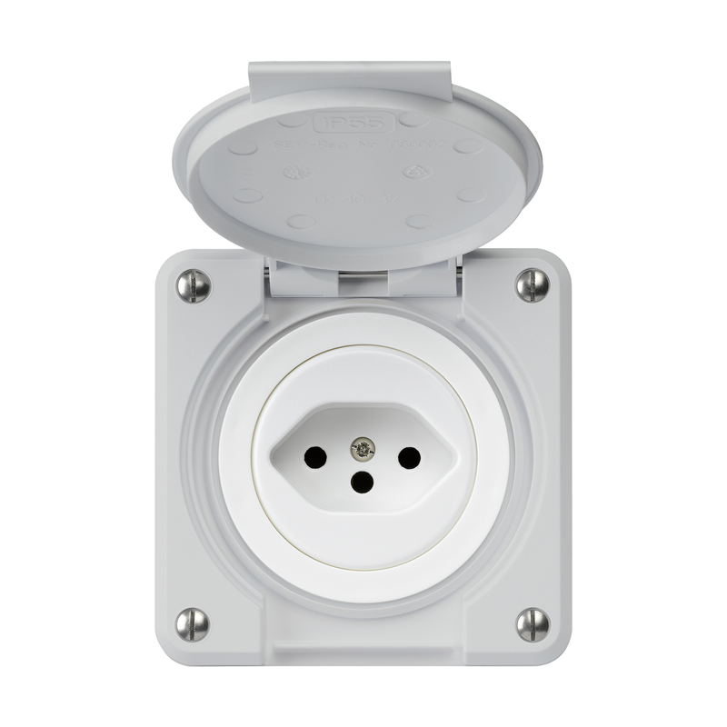 ROBUSTO Presa da inc. umido 1xT13 QuickConnect IP21 gr