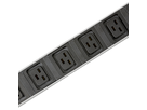 Steckdosenleiste ALU MODULAR SILVER 8xC19 3m si/sw