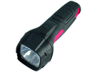 LED Taschenlampe Kunststoff schwarz /rot