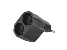 Mehrfachadapter MANTA 2xT13 drehbar 320° sw