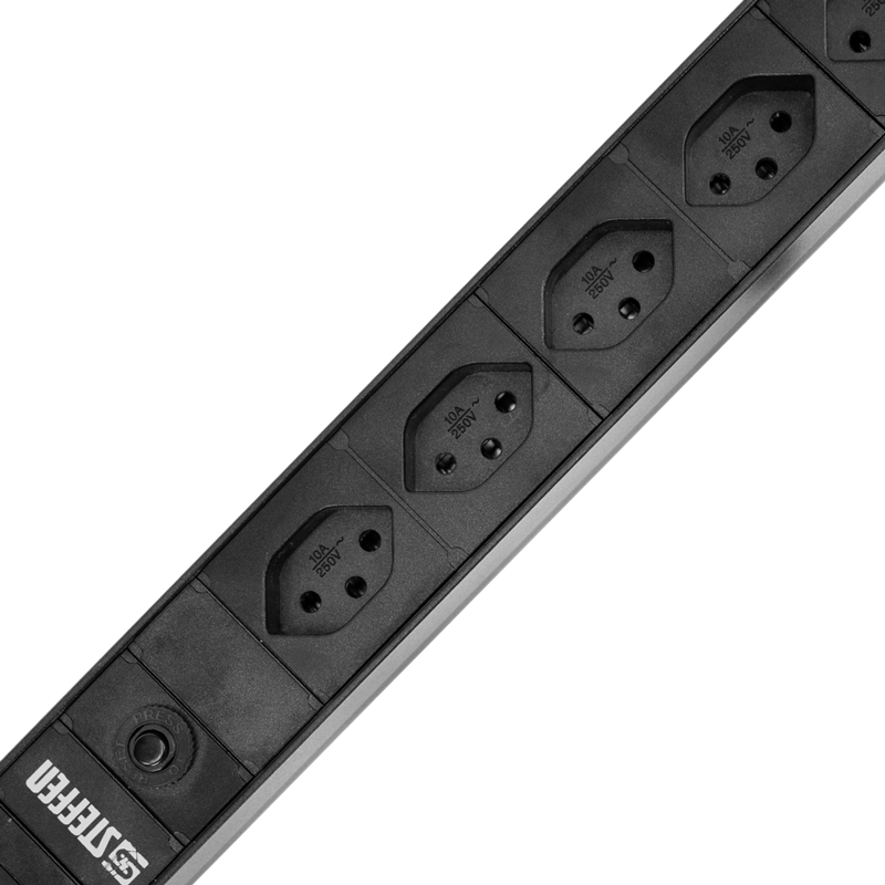 Steckdosenleiste ALU MODULAR PDU BLACK 1HE 8xT13 3m sw