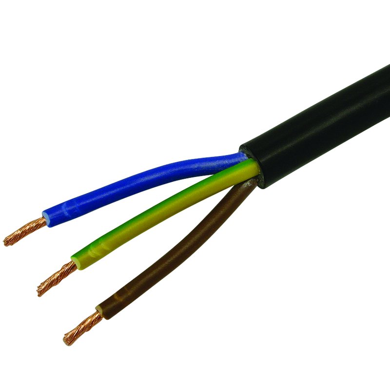 Td Kabel 3x1.5mm² schwarz Ring 10m