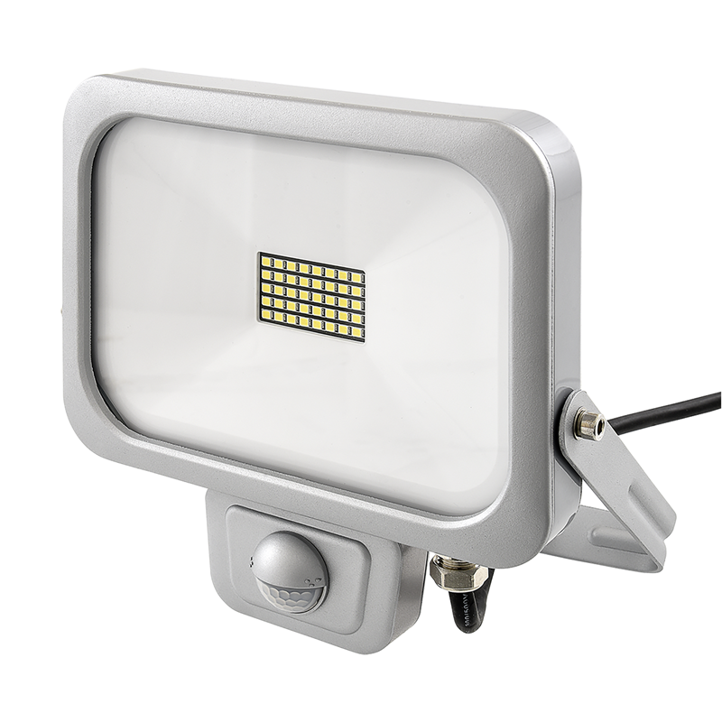 WORKLIGHT LED Strahler 20W grau mit PIR 120° 6-8m